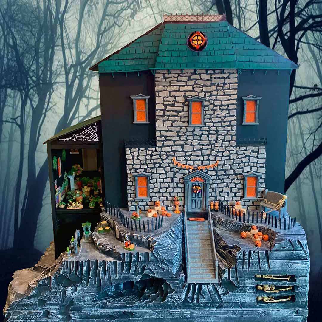Metra Mitchell art Haunted Dollhouse