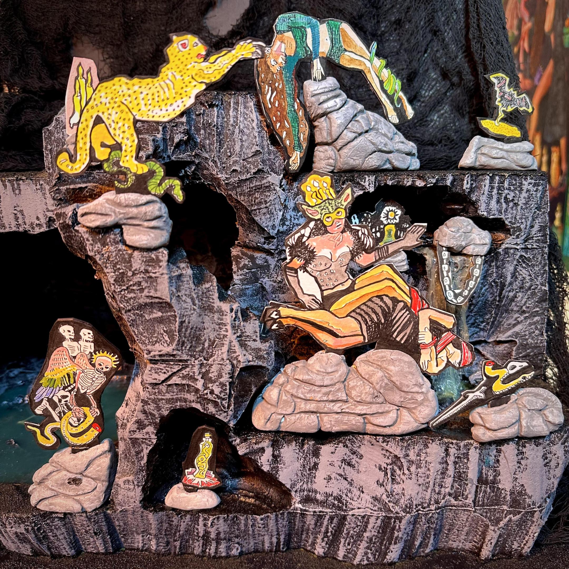 Metra Mitchell Artwork Candle Cave Diorama