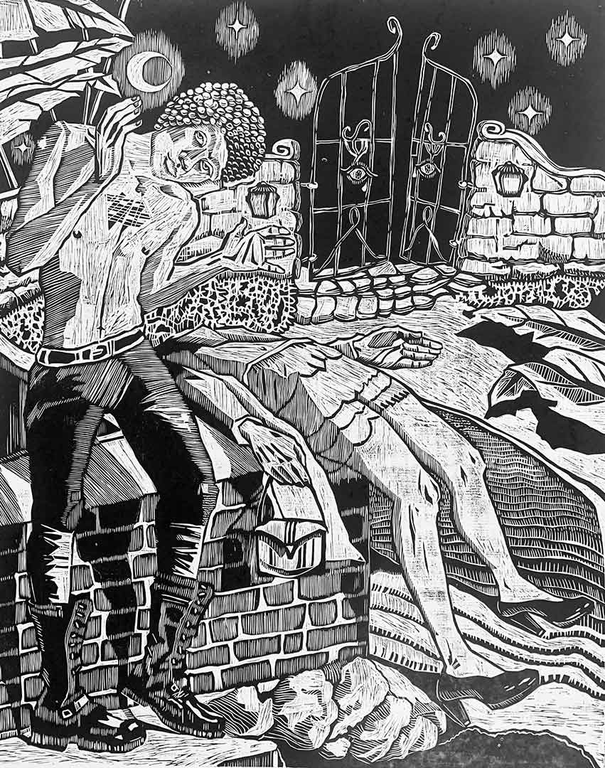 Metra Mitchell art Mystery Gate