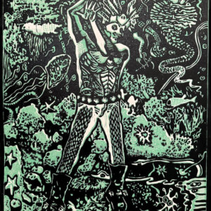 Metra Mitchell Artwork Primordial Water God Print