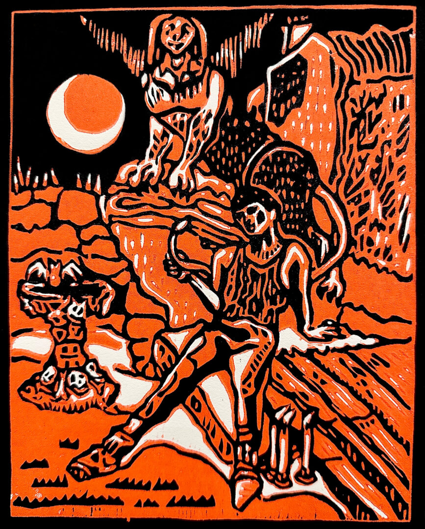 Metra Mitchell Artwork Midnight Oil Print