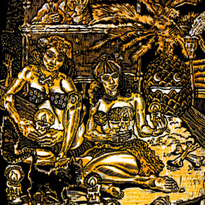 Metra Mitchell Artwork Sizzling Summer Séance Print