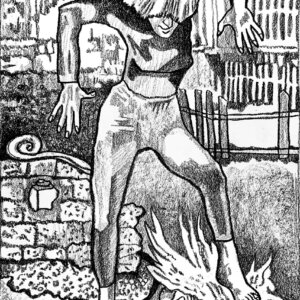 Metra Mitchell Artwork Much Like Firewalking Drawing
