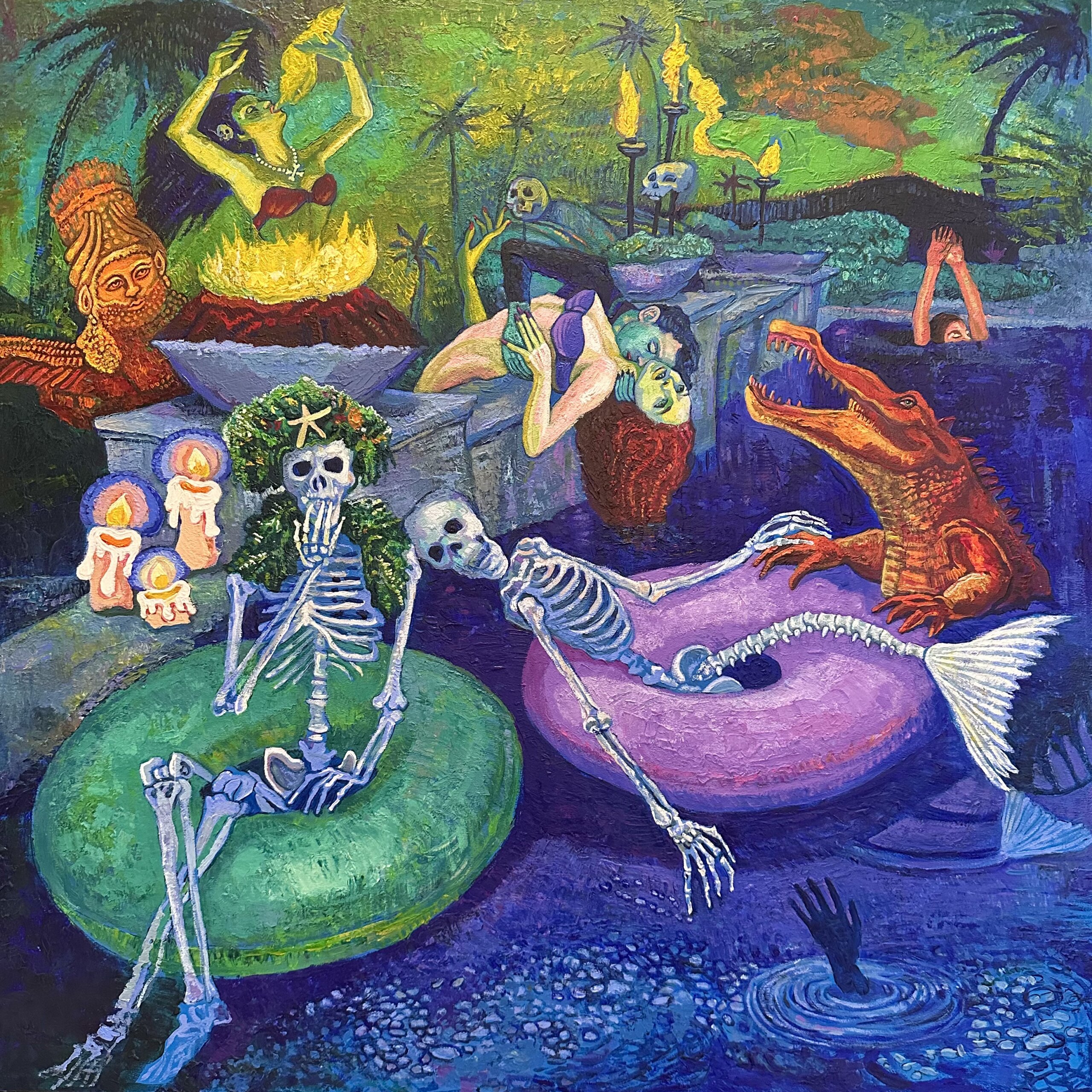 Metra Mitchell Artwork Off The Deep End Painting